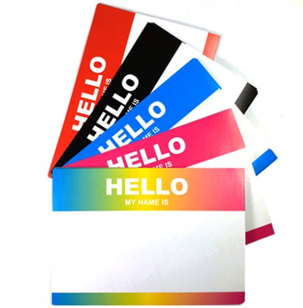 Hello My Name Is Sticker Mix A7