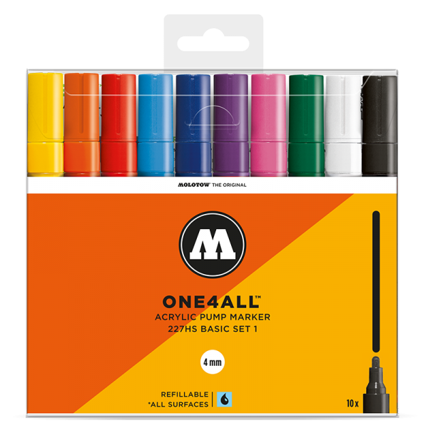 Molotow One4All 227 HS Marker 10er Set 1