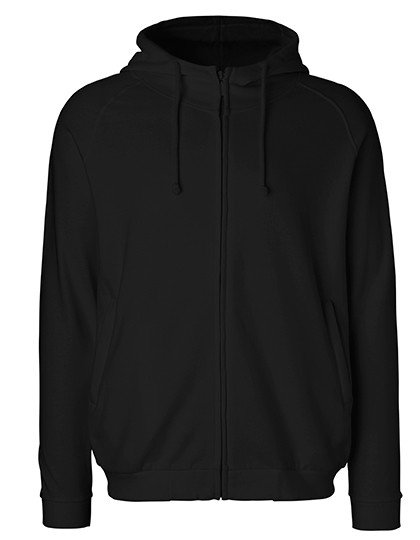 Neutral Unisex Hoodie with hidden Zip 3 Farben Black