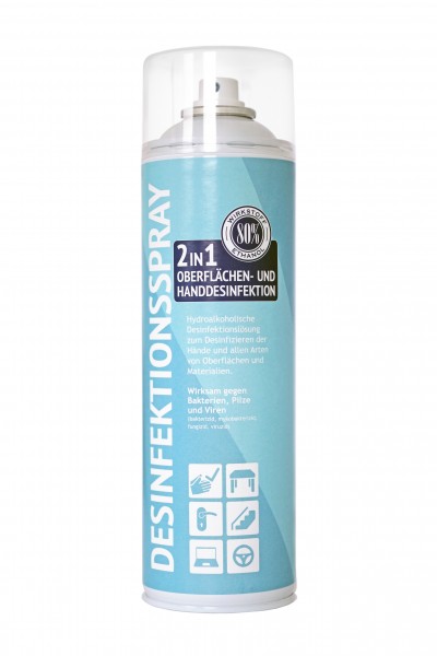 2in1 Desinfektionsspray 500ml für Oberflächen- u. Handdesinfektion