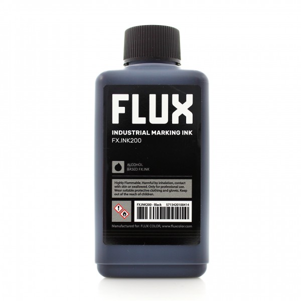 Flux Refill Industrial Marking Ink FX.INK200 200ml Black