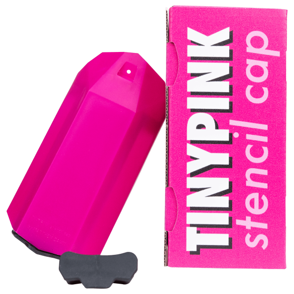 Tiny Pink Stencil Cap
