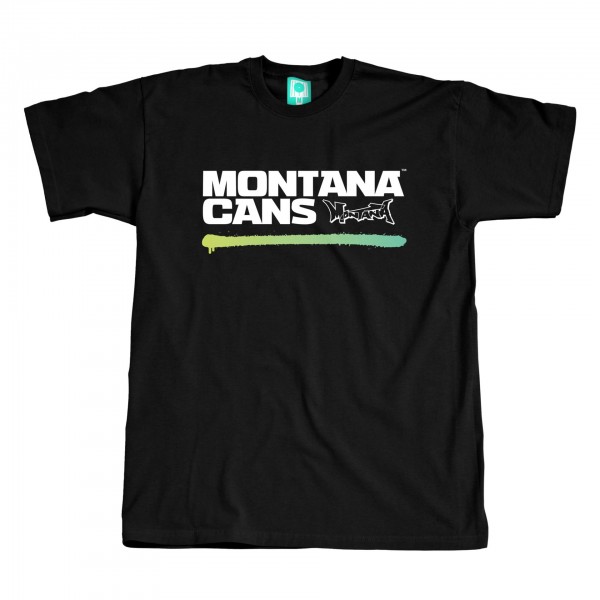 Montana T-Shirt Typo Logo Underline Black