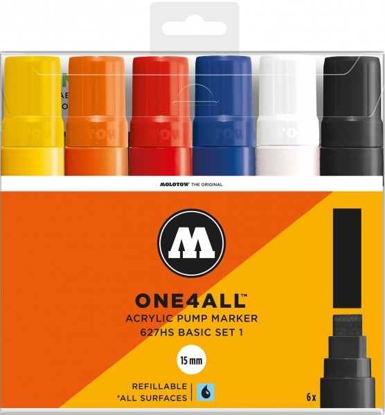 Molotow One4All 627 HS Marker 6er Set Basic 1