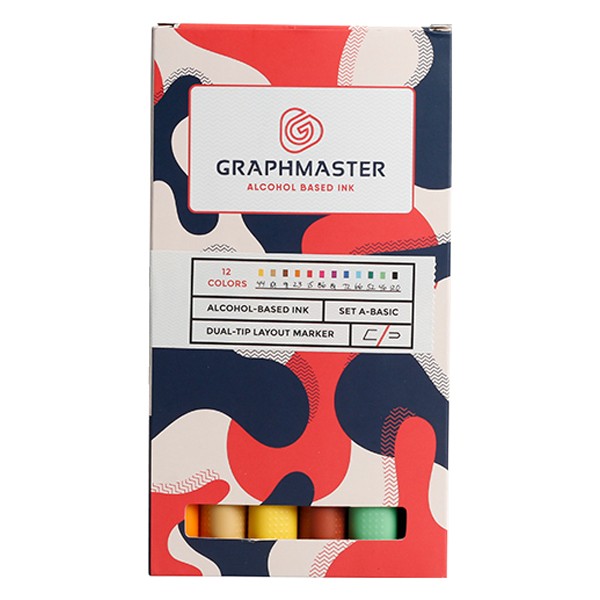 Graphmaster Twin Marker 12er Set A Basic