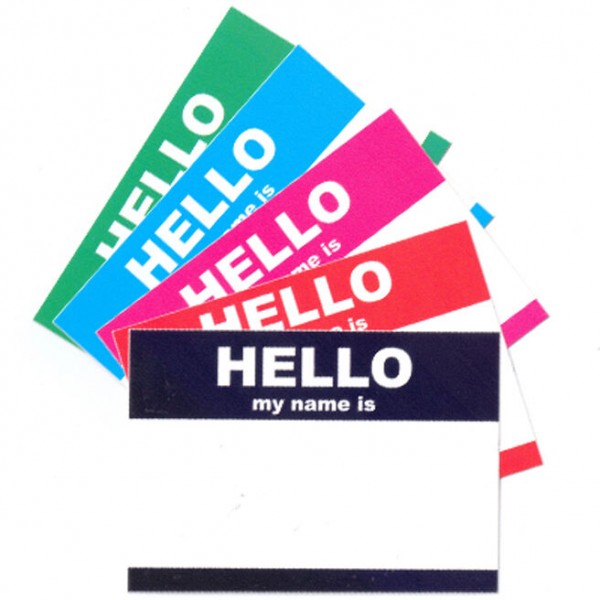 Hello My Name Is Sticker Mix A8