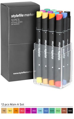 Stylefile Marker 12er Set Main A