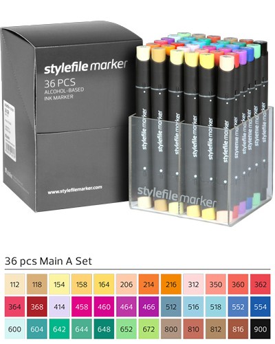 Stylefile Marker 36er Set Main A