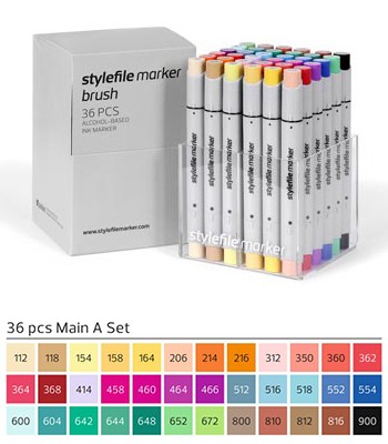 Stylefile Marker Brush 36er Set Main A