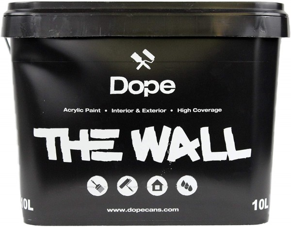 Dope the Wall Paint Black 10 Liter