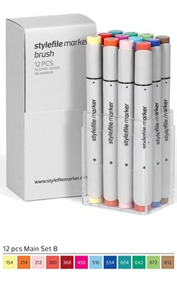 Stylefile Marker Brush 12er Set Main A