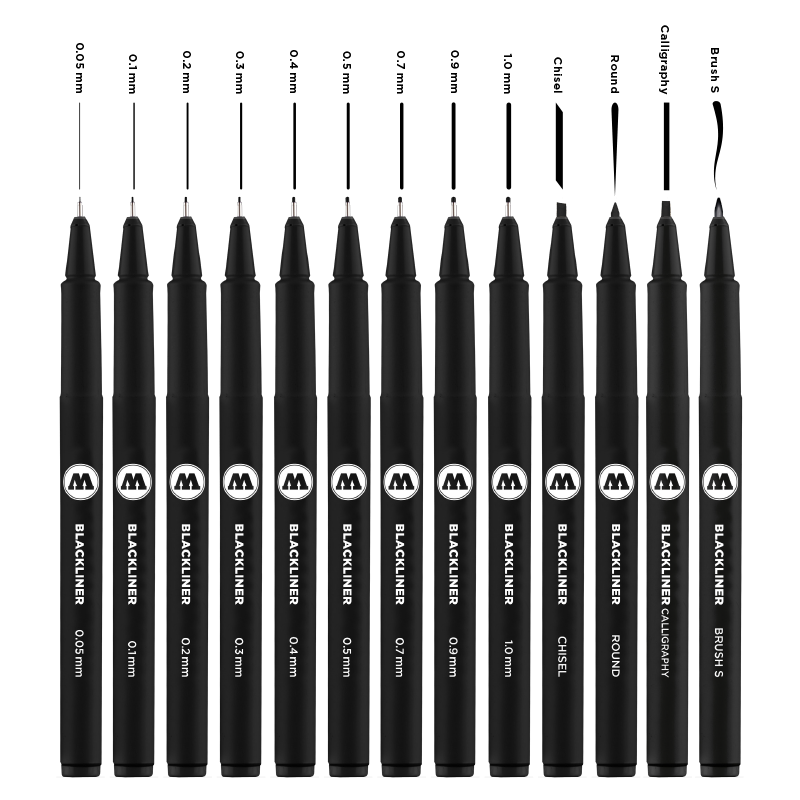 Molotow Blackliner Set Complete 13 | Graffiti Cans Shop