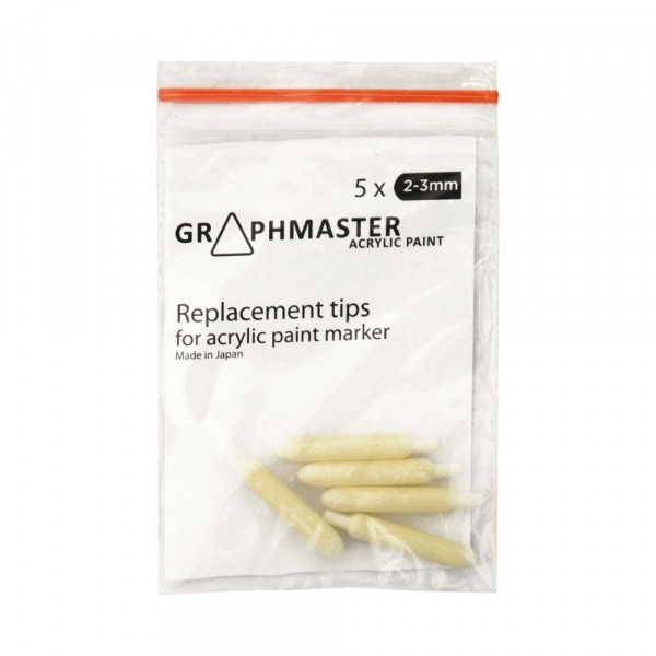 Graphmaster Ersatzfilze 5er Pack 2-3mm