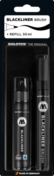 Molotow Blackliner Brush + Refill Set