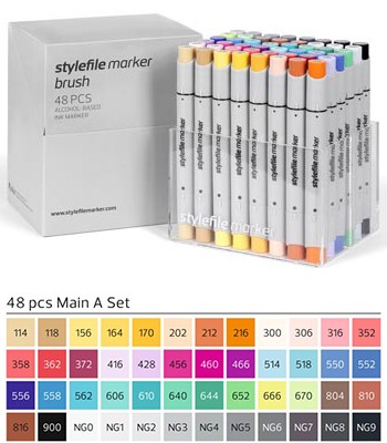 Stylefile Marker Brush 48er Set Main A
